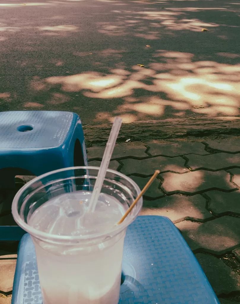 drink coconut water in the MDC street